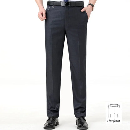 Men's High-End Summer Wool Blend Trousers, Traf Suit Pants,Business Formal , Man Pants,Wool Dress Pants for Men