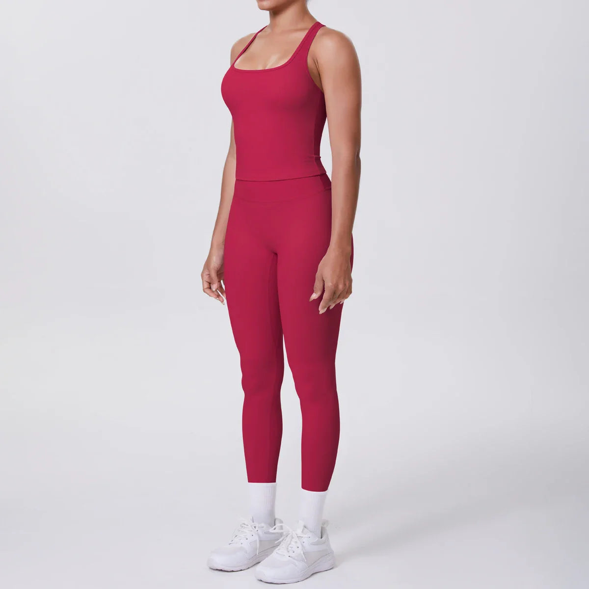 Yoga Top Set Fitness Gym Suit Training Sleeveless Sport Gym Tops Crossover Back Sports Underwear Tummy Control Slimming