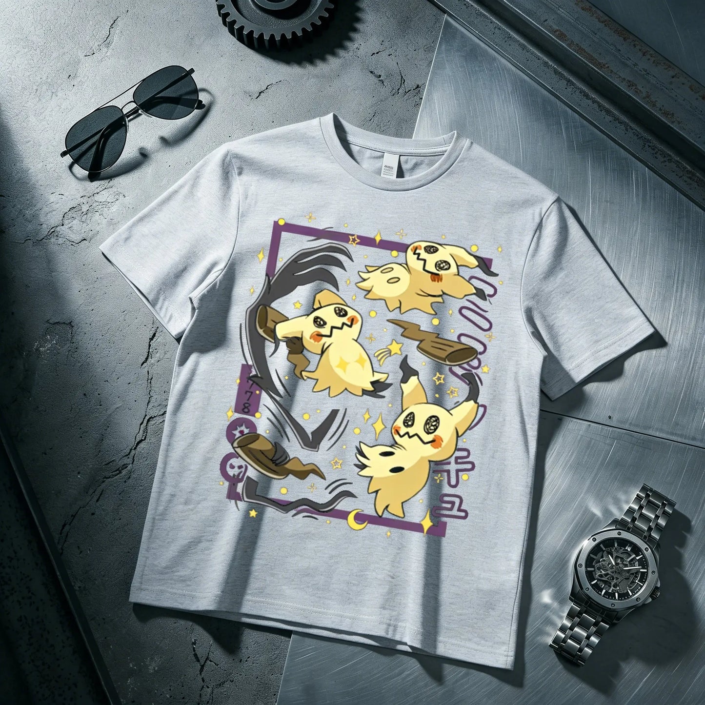 Graphic T-shirt Man Women 2026 Summer Y2k Oversized Casual Short Sleeve Tee Top Parent-child Clothing Streetwear