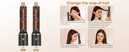 5 in 1 Electric Hair Dryer Comb Hair Straightener Comb Negative Ion Curling Iron Styling Tools Multifunctional Hot Air Brush