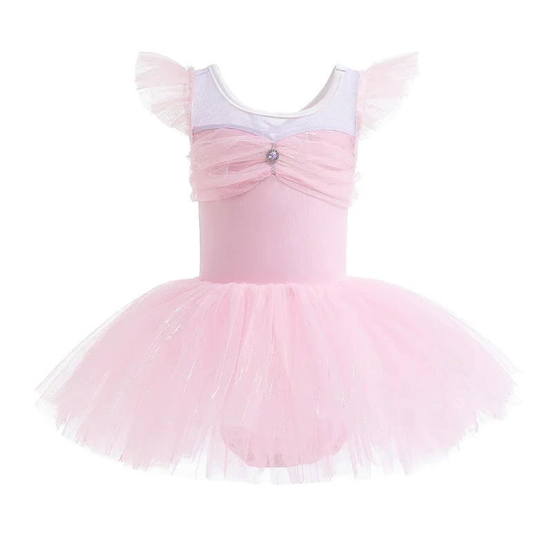 Girl Ballet Dancing Dress Party Fancy Sequined TUTU Dress Princess Girl Clothes Baby Girl Stage Shows Party Costumes