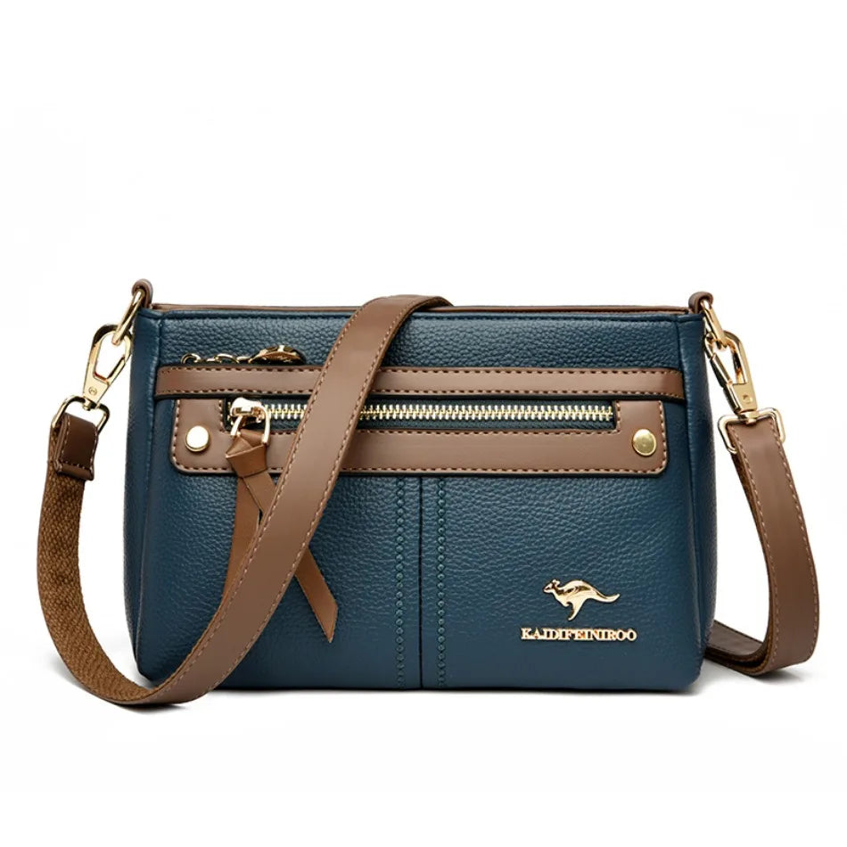 High Quality Leather Purses and Handbag Women Bag Luxury Designer Shoulder Crossbody Sac Ladies Casuial Messenger Tote Bag 2024