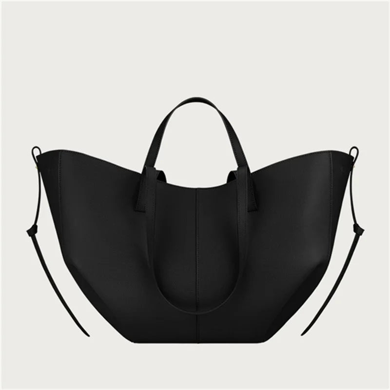 Nouveau sac fourre-tout en cuir de grande taille pour femmesNiche féminine sac à main ailes de grande capacité sac à bandoulière