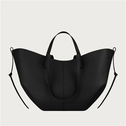 Nouveau sac fourre-tout en cuir de grande taille pour femmesNiche féminine sac à main ailes de grande capacité sac à bandoulière