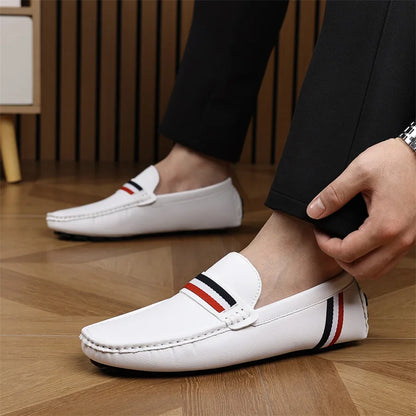 Men Shoes Slip on Loafers Mens Business Office Shoes Classic PU Leather Men's Loafer Shoes Casual Men Driving Shoes Men's Shoes