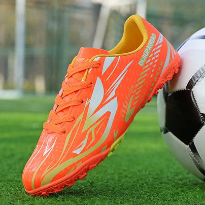 Outdoor Children's Football Shoes Low-cut Kids Soccer Shoes Sports Shoes Comfy Non-Slip Training Shoes For Boys Futsal Sneakers