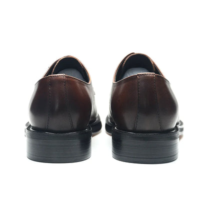 Luxury Handmade Wedding Party Men's Dress Shoes Cow Genuine Leather Lace-up Oxfords Derby Formal Business Social Male Footwear