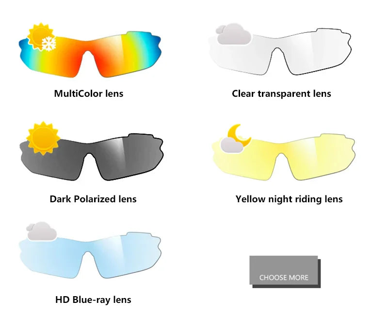 Photochromic Polarized Cycling Glasses Men Women Bike Glasses UV400 Eyewear Sunglasses HikingMTB Road Bicycle Goggles