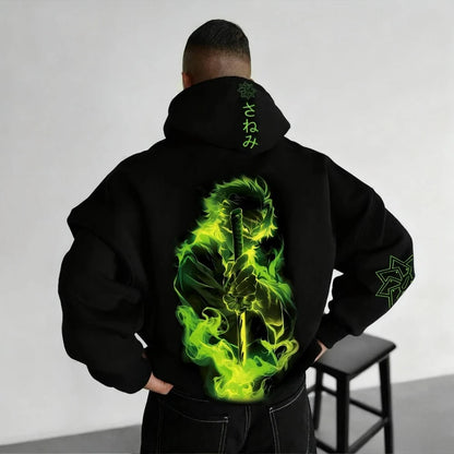 Demon Slayer Anime New Original Hoodie 2025 Autumn and Winter Men's and Women's Street Casual Loose American Hip Hop Sweater Top