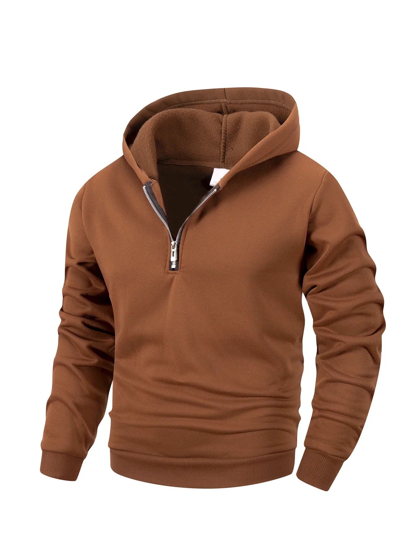 Men's Half Zipper Hoodie Pants Set Autumn Winter Solid Color Sweatshirt Pants Suit Fashion Casual Sports Set S-2XL Tracksuit