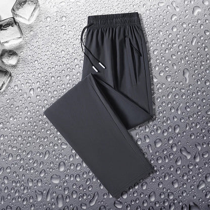 Outdoor Hiking Windproof Breathable Ice Silk Pants for Men Fashionable Trendy Soft Breathable Comfortable Versatile Casual Pants
