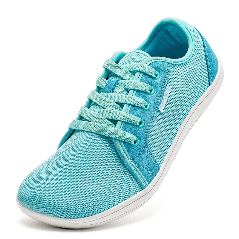 Tênis Esportivo Casual Unissex de Corrida com Cadarço e Zero Drop, Bico Largo, para Caminhada ao Ar Livre