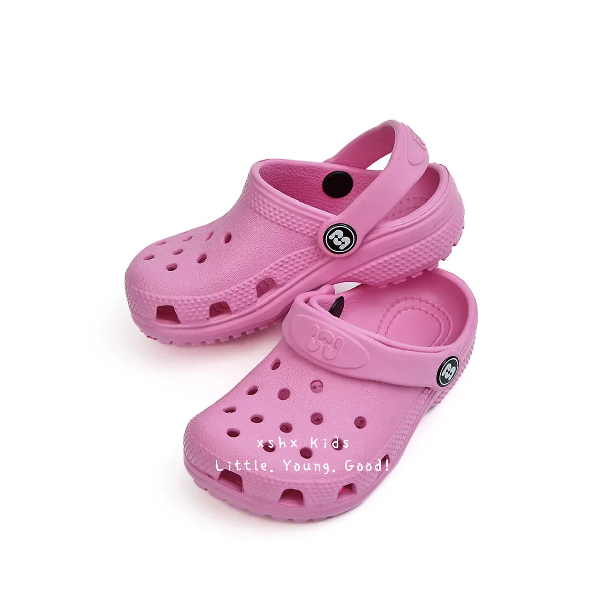 Toddler Little Big Kids Clogs Boys Girls Slip on Slippers with Adjustable Strap Slide Sandals Children Cushioned Garden Shoes