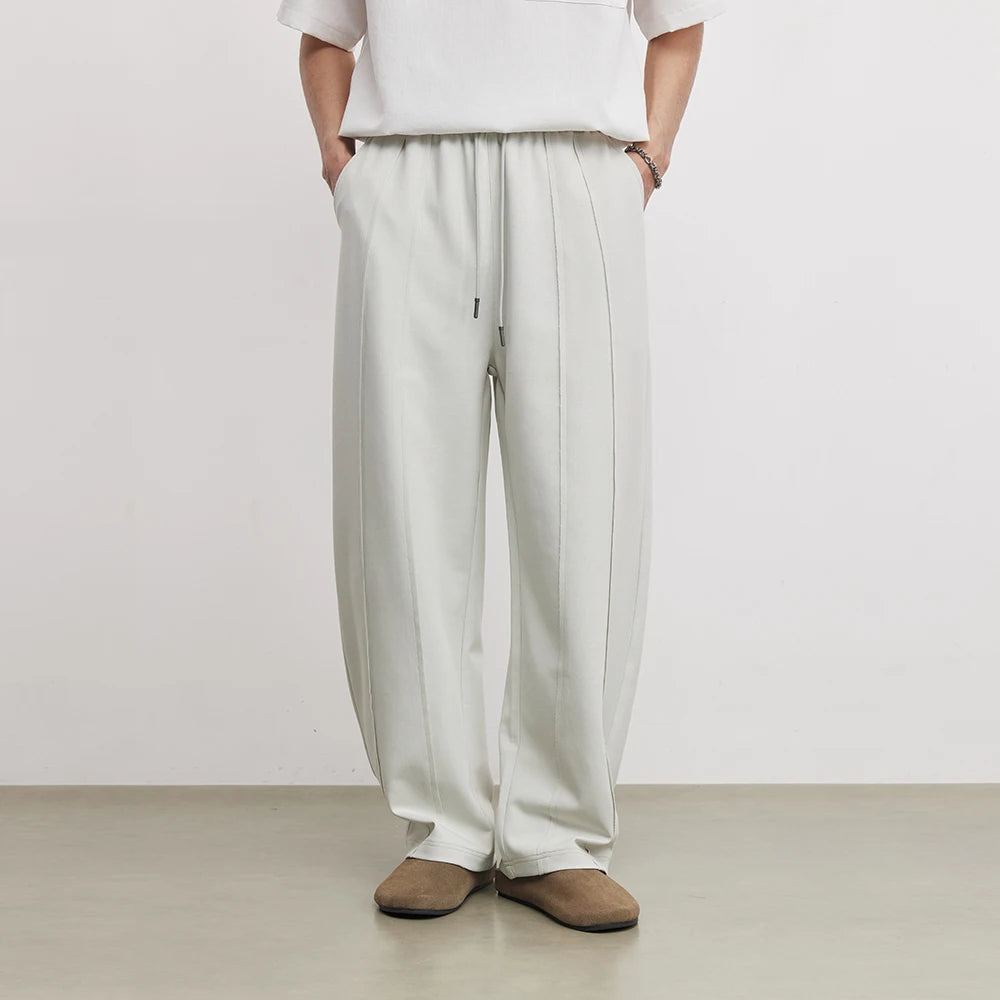 Calças de Moletom Masculinas American Casual Fashion Primavera e Outono 2026 Novas Calças Esportivas Soltas de Camada de Ar Scimitar