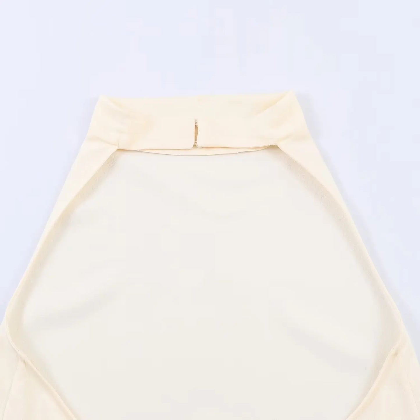 Chic Sexy Women Backless Asymmetric Neck-mounted White Tops Modern Fashion 2026 Spring Valentine's Day Night Party Vest