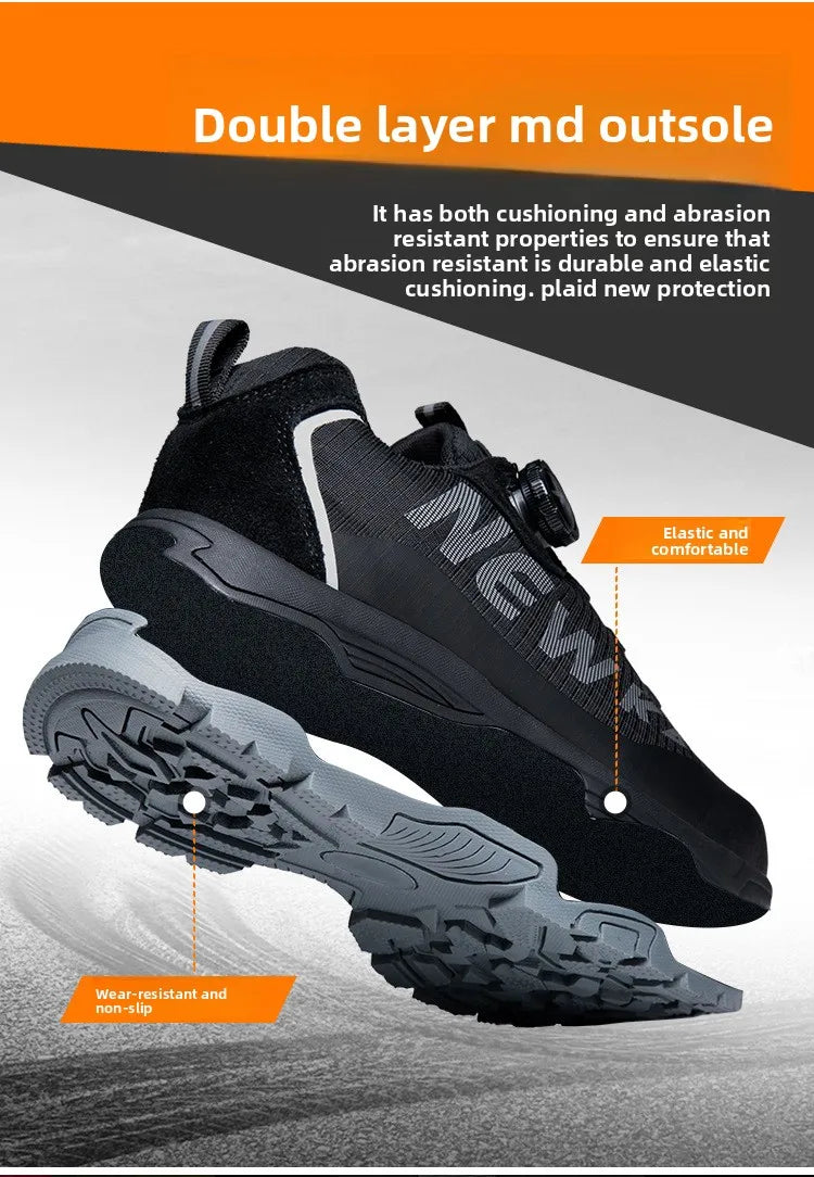 Labor Protection Shoes Anti Smashing AntiStabbingAnti Slip Protection Steel ToeShoes Wear-resistantShoes Men's Safety Work Shoes