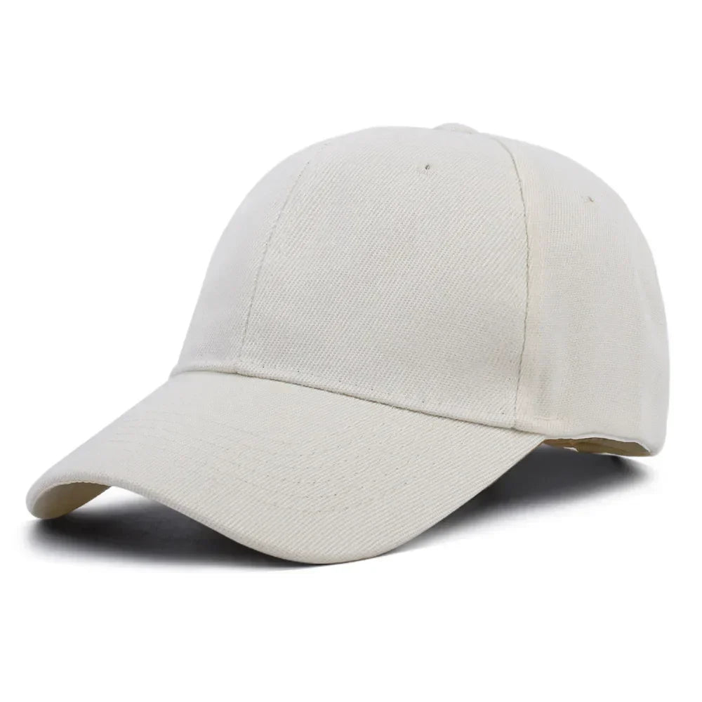Solid Unisex Baseball Cap 6 Panel Men Caps Daily Womens Summer Hat Curved Brim Adjustable Red White Purple Grey Black