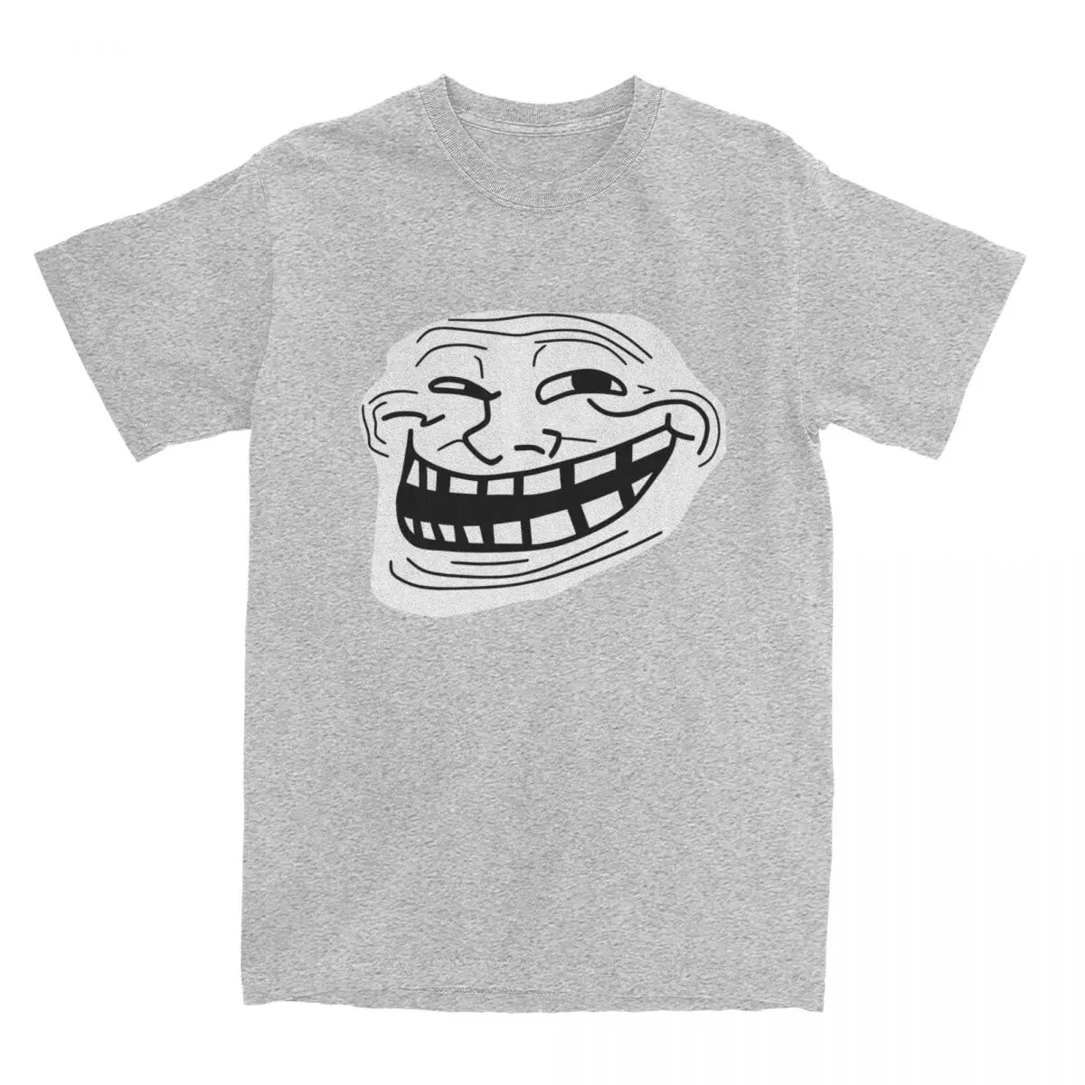 Rage Comic Trollfac T Shirt Funny Anime Hip Hop T-Shirts Short-Sleeved Awesome Tops Summer Pure Cotton Round Neck  6XL Clothes