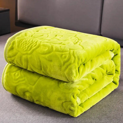 Soft Warm Solid Velvet Blanket Autumn Winter Warm Couch Bed Throw Blankets Home Decor Sofa Cover Bedding Bedspread Blanket