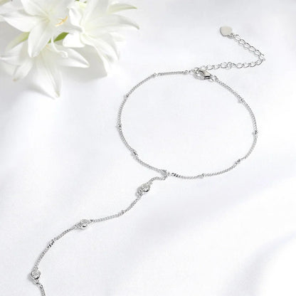 3MM Moissanite Bracelets for Women 14-21cm Wrist Size Adjustable Chain 925 Sterling Silver Plated 18K Wholesale Jewelry