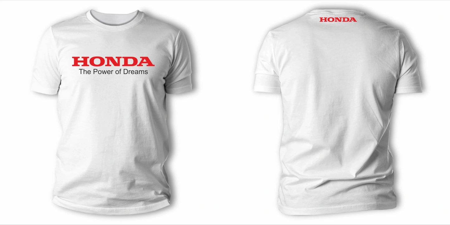 2026 Men's and Women's T-shirts, Summer Y2K Style, Honda Racing High-End Pure Cotton Short-Sleeve Shirts