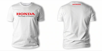 2026 Men's and Women's T-shirts, Summer Y2K Style, Honda Racing High-End Pure Cotton Short-Sleeve Shirts