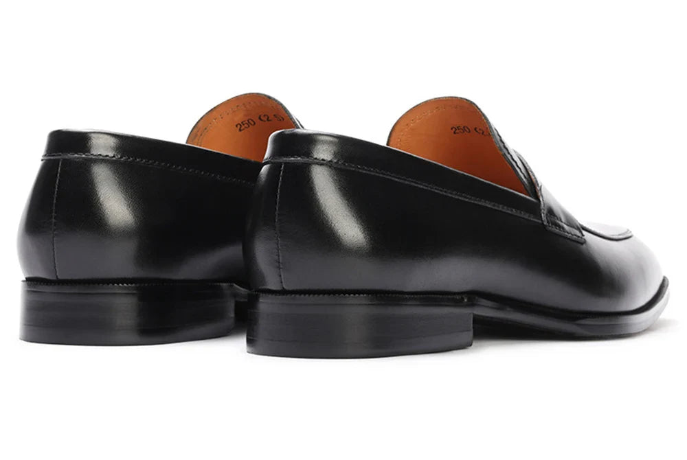 Mens Penny Loafers Elegant Wedding Party Full Grain Leather Casual Dress Shoes Brown Black Business Formal Shoes Moccasins