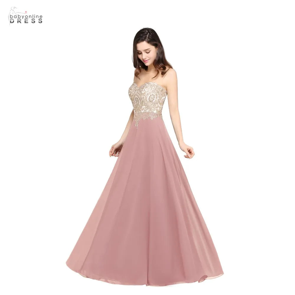 2025 Evening Dresses for Women Elegant Backless Robe de Soiree Sweetheart Appliques Long Wedding Party Prom Gowns