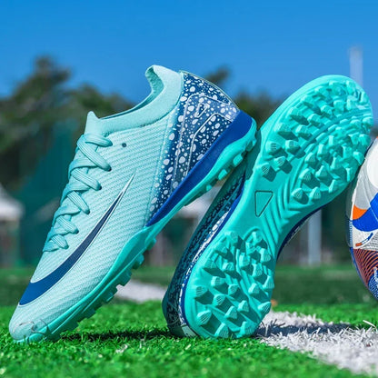 New Men Women Professional Football Boots Cleats Grass Training Match Sport Soccer Shoes FG/TF Ultra-light Non-slip Unisex