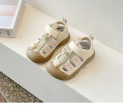 Children Sport Sandals Baby Soft Breathable Beach Sandals Summer Boys Girls Hollow Cool Running Shoes Kids Buckle Sandals