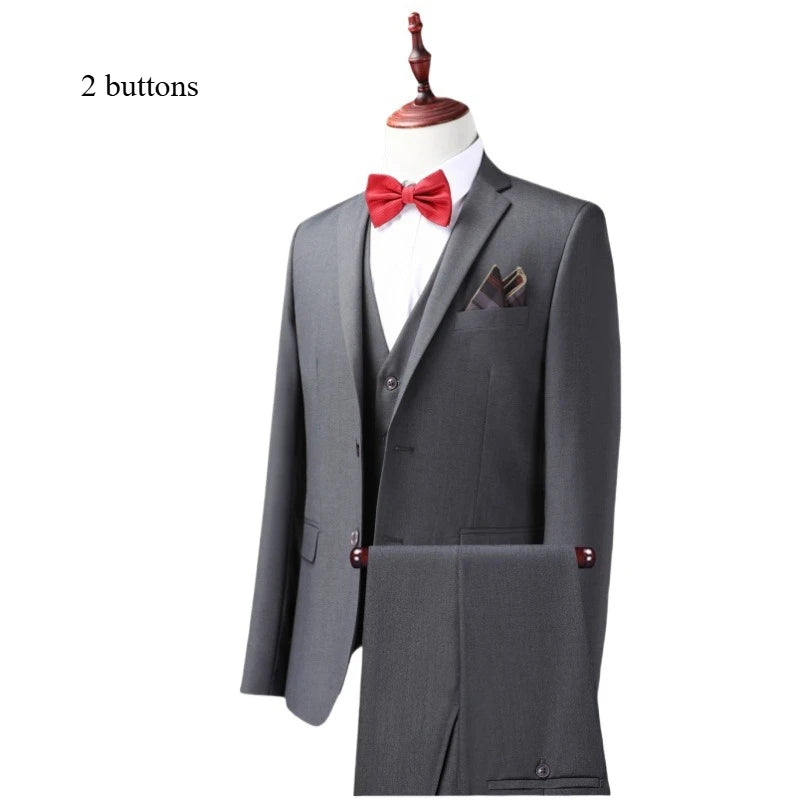 Suits Men's Fashionable Formal Tailored Solid-color Dance Singer Trend Host Casual Wedding Banquet Dress Star Performance Suit