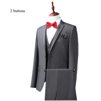 Suits Men's Fashionable Formal Tailored Solid-color Dance Singer Trend Host Casual Wedding Banquet Dress Star Performance Suit