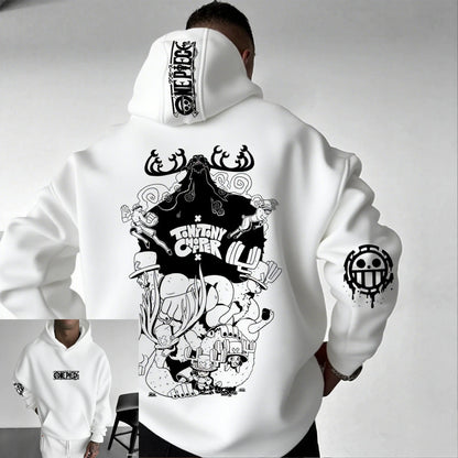 One Piece Chopper Anime Hoodie Men Women Pullover Sweatshirt Graphic Print Streetwear Casual New Spring Autumn Long Sleeve Top