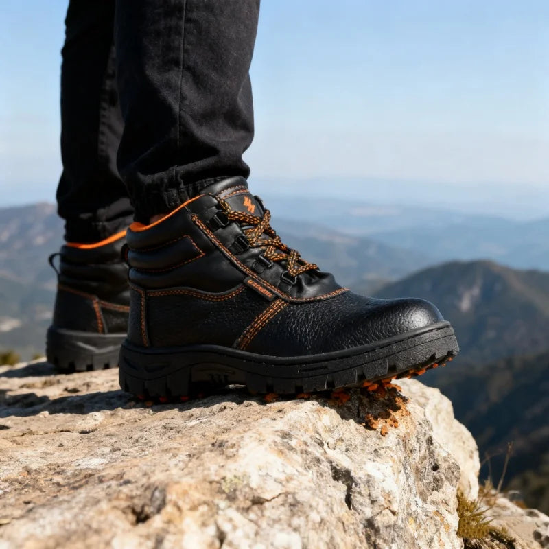 Comfortable Waterproof Safety Work Shoes For Men Steel Toe Office Boots Shoes Indestructible Construction Male Cheap Boots