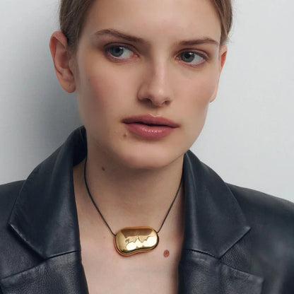 Waterproof Stainless Steel Micro Trend Cord Necklaces Women Statement Metal 18K Gold Plated Trendy 2024 Jewelry collares