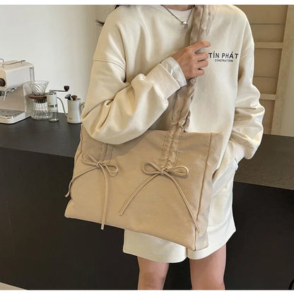 Solid Color Nylon Casual Shoulder Bags Large Capacity High Quality Versatile Crossbody Bags for Women 2025 Fashion Hot Sale