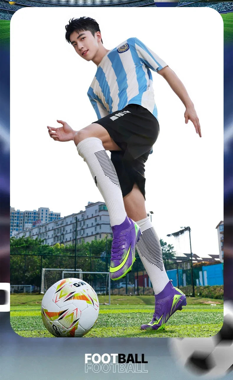 New Men Football Boots Ultralight Training Soccer Shoes Breathable Unisex Professional Wholesale Indoor Futsal Drop Shipping