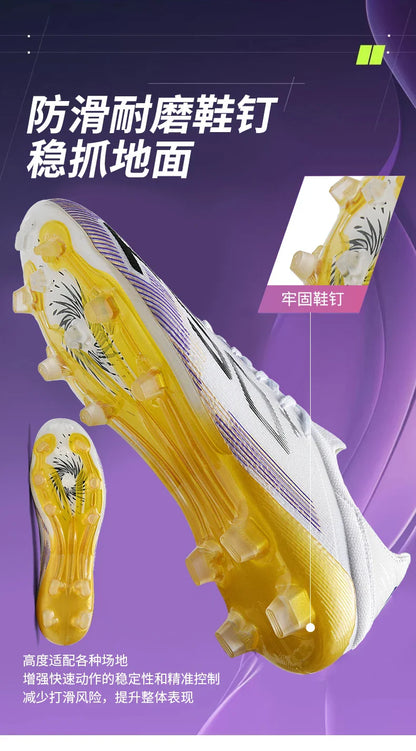 F50+ High Quality Mens Football Boots Boys Training Studded Fast Soccer Cleats Outdoor Non Slip Football Shoes Chuteira Campo