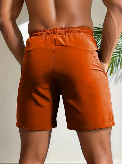 Summer Shorts Men Gym Sport Running Squat Fitness Workout Man Short Pants Breathable Quick-drying Drawstring Mens Shorts