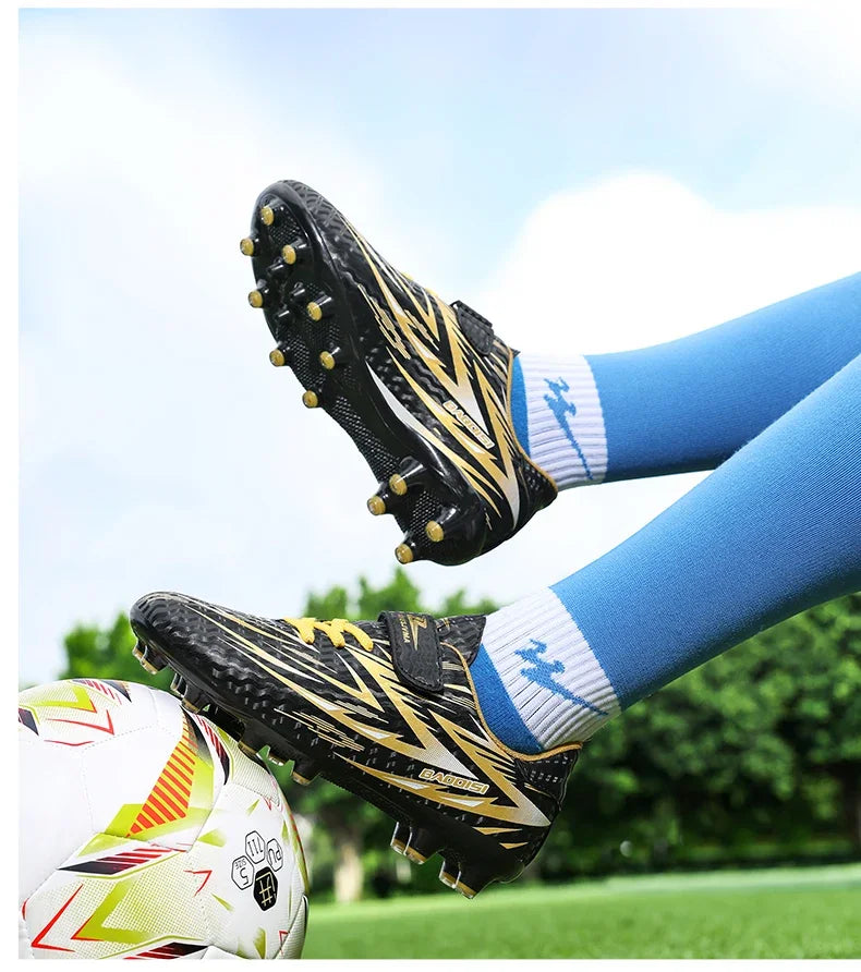 New Football Shoes Children Non Slip Society Cleats Soccer Shoes Kids Indoor Football Field Boots Fast Professional Sneaker28-39