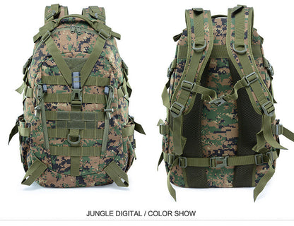 40L Tactical Backpack for Men Camping Hiking Backpacks Reflective Outdoor Travel Bags Survival Molle Climbing Rucksack Bag
