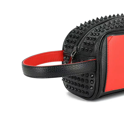 Clutch PU Leather Purses for Women Fashion Multi-Pocket Handbag Zipper Wallet Party Black