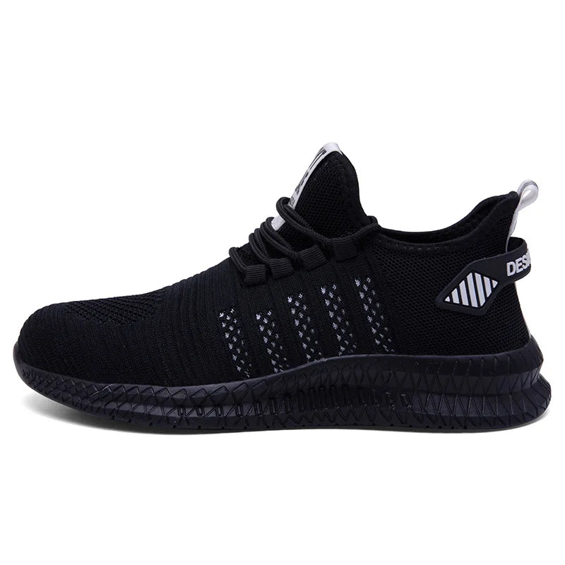 Work Safety Shoes Non-slip Waterproof Anti-smashing Steel Toe Puncture Working Boots Lightweight Fashion Sneakers For Men Women