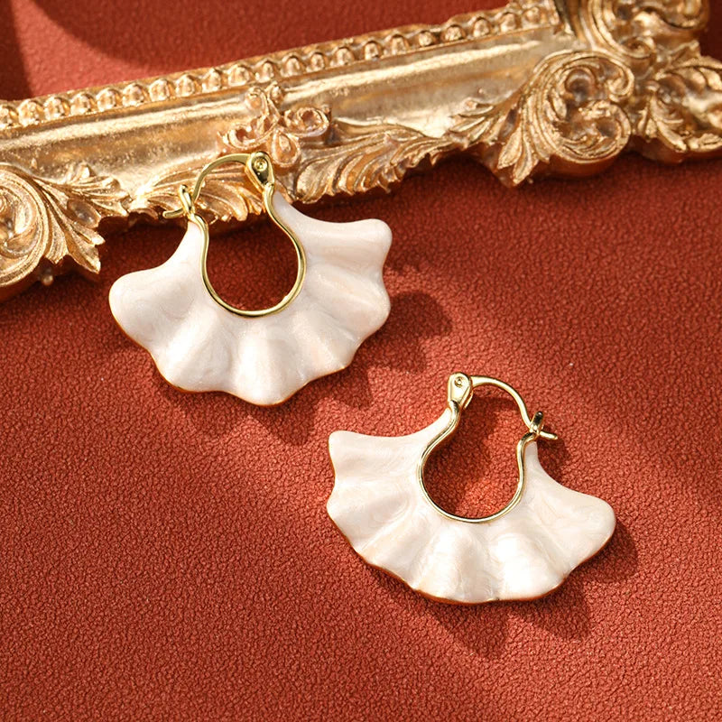 Jewelry Spring New Grid Enamel Earrings Simulated Pearl Dropping Oil Retro Style Earrings Women's Party Festival Gift