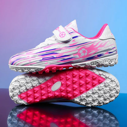 Kids Youth Soccer Shoes Boys Girls Football Cleats TF FG Training Sneakers Non-Slip Grass Artificial Grass Sport Boots