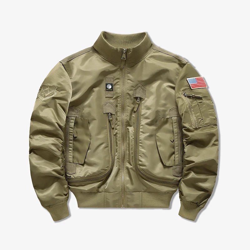 American pilot cotton jacket men's autumn and winter thick warm baseball jacket fashion jacket men's military fan jacket