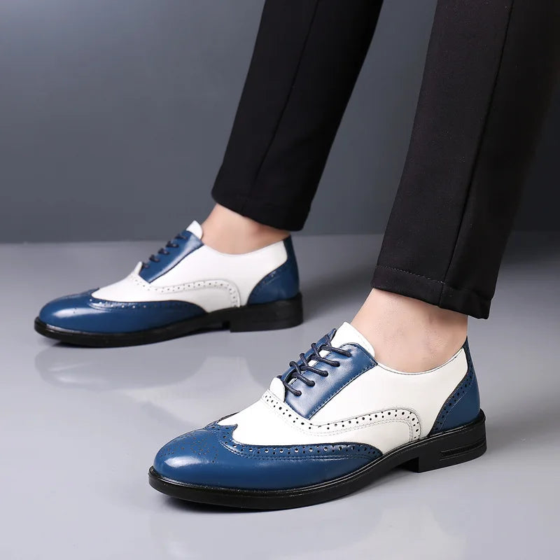 Sapatos de Couro Masculinos para Festas de Casamento