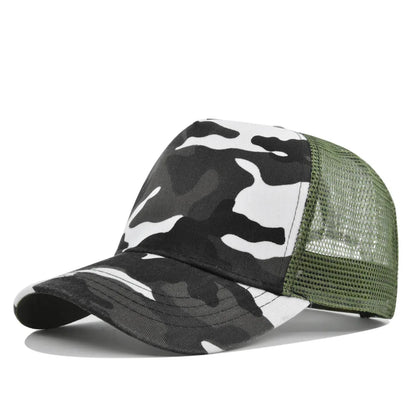 Fashion SunHat Outdoors Trucker Hat Cotton Mesh BreathableBaseball Cap Women Men Summer Sunshade MeshCap Truck Hat Cap Wholesale