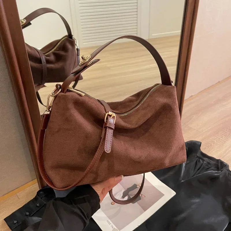 Zipper Solid Color High Capacity PU Shoulder Bags 2025 Hot Sale Bags for Women Simple Fashion Tote Bolsas Femininas