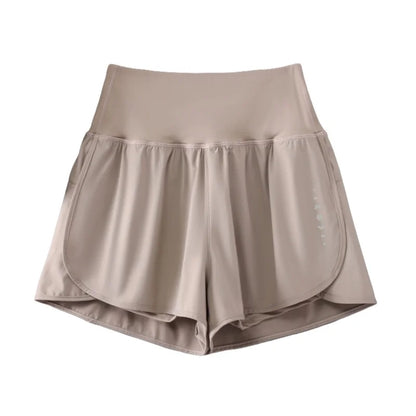 Women Yoga Shorts High Waist Double Layer Running Gym Shorts With Pocket Summer Sportswear Fitness Clothes Jogger Short New